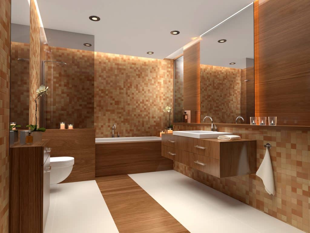 L’orange pour une salle de bain L’orange pour une salle de bain